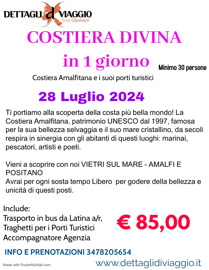 "COSTIERA DIVINA" IN 1 GIORNO